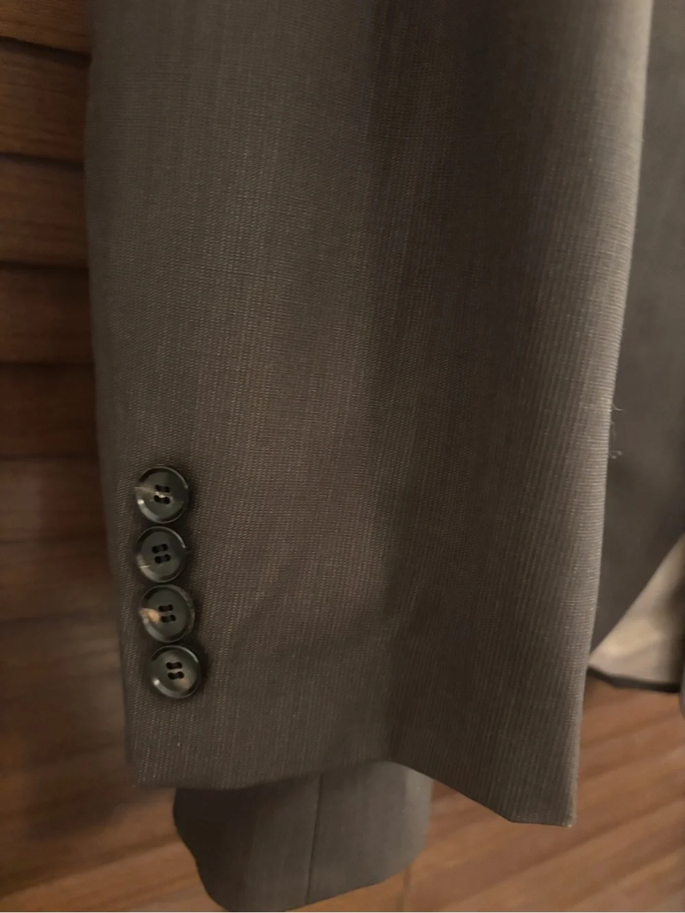 Hugo Boss Rossellini Movie Blazer 46R Cerruti 1881 Virgin Wool USA Gray